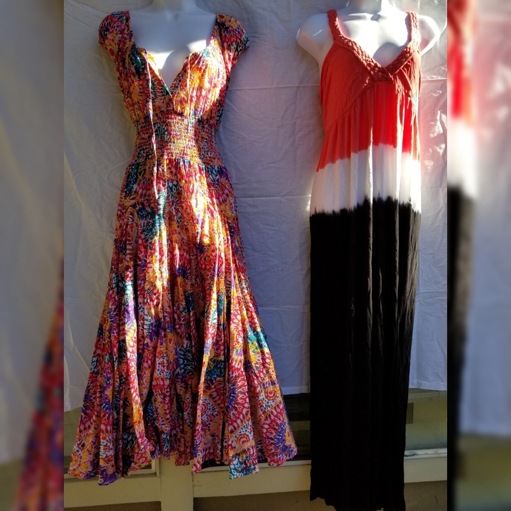 Pretty C ottonSummer Dresses Lot of 2